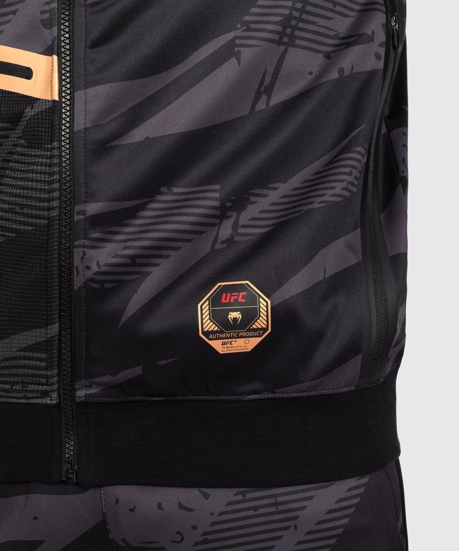 moletom com zíper ufc adrenaline by venum fight week masculino - camuflagem urbana