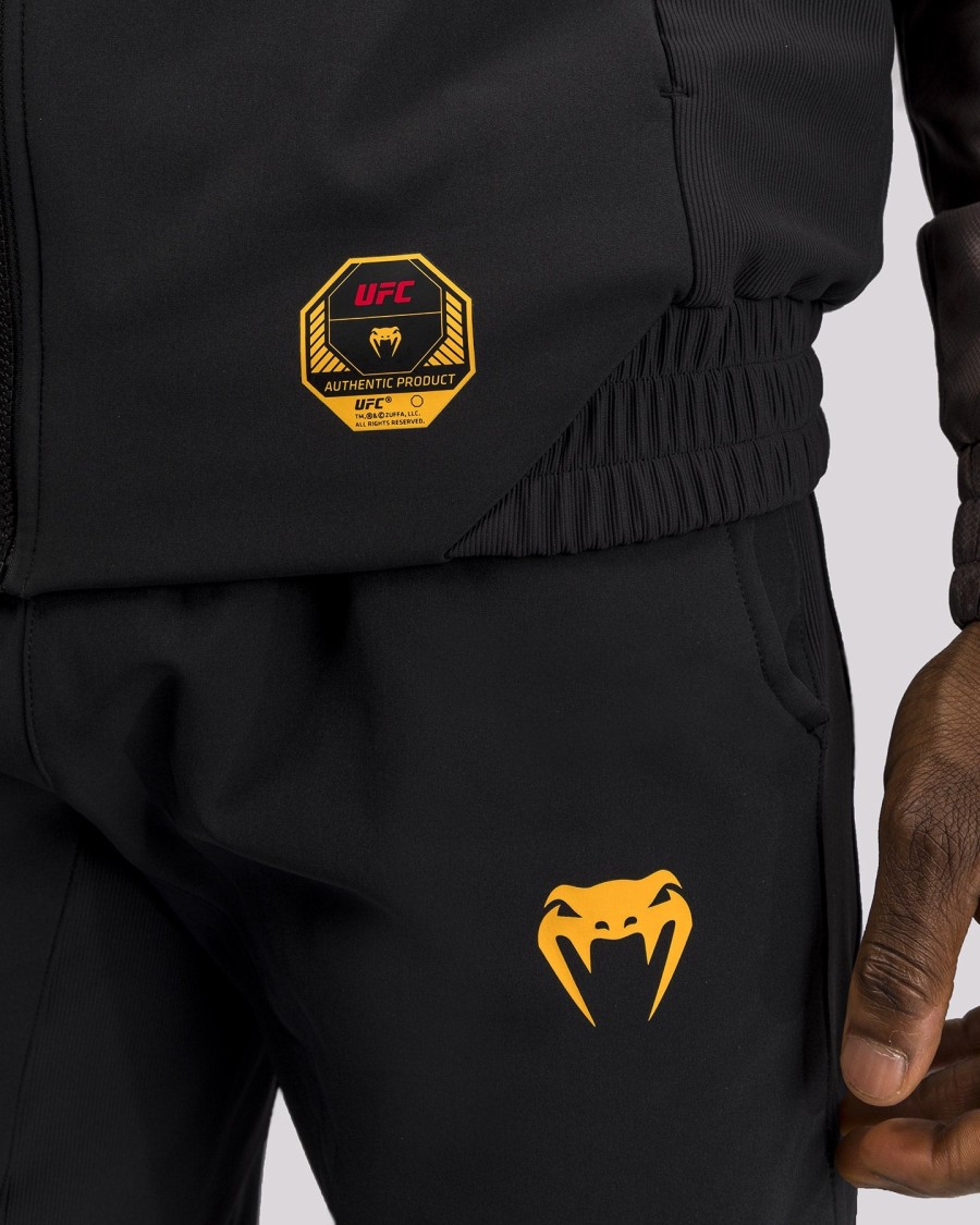 moletom com zíper ufc fusion by venum fight week masculino - marrom terroso