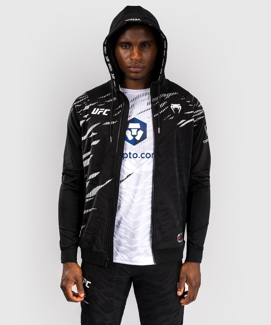 moletom com capuz ufc fusion by venum authentic fight night masculino walkout - preto