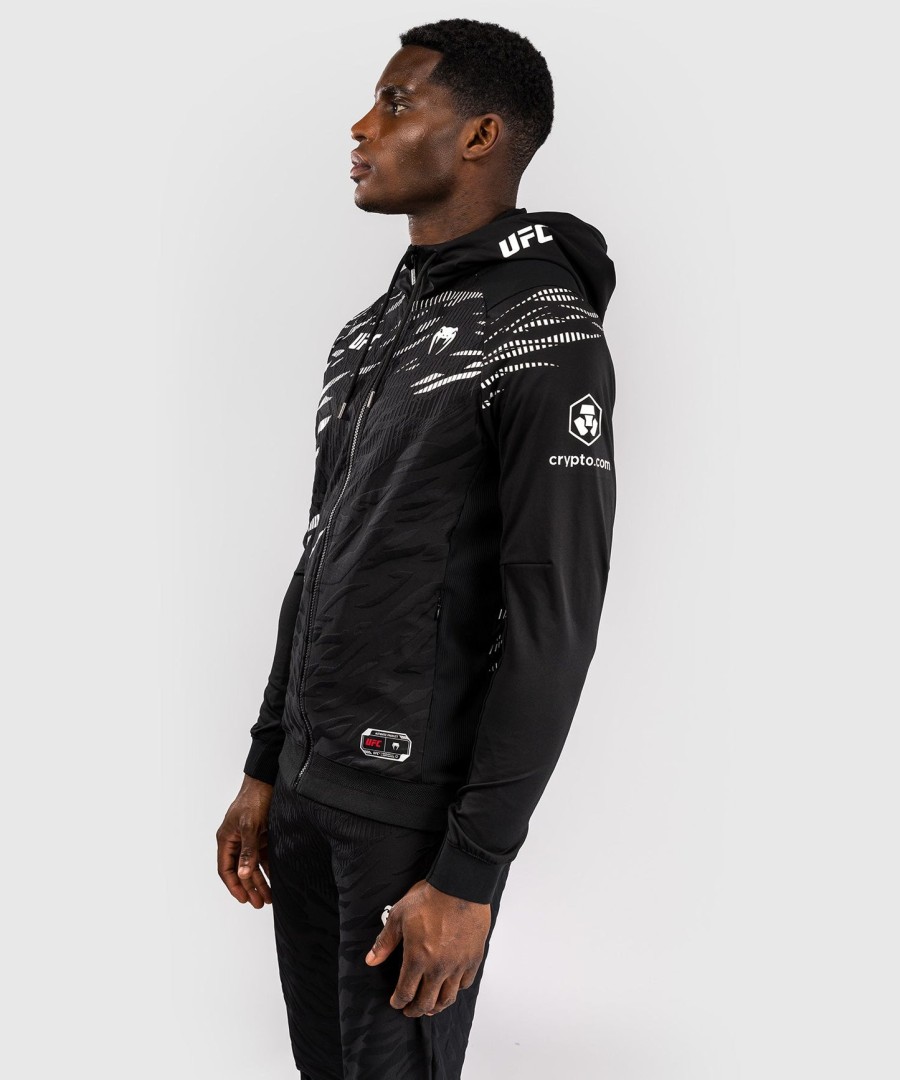moletom com capuz ufc fusion by venum authentic fight night masculino walkout - preto