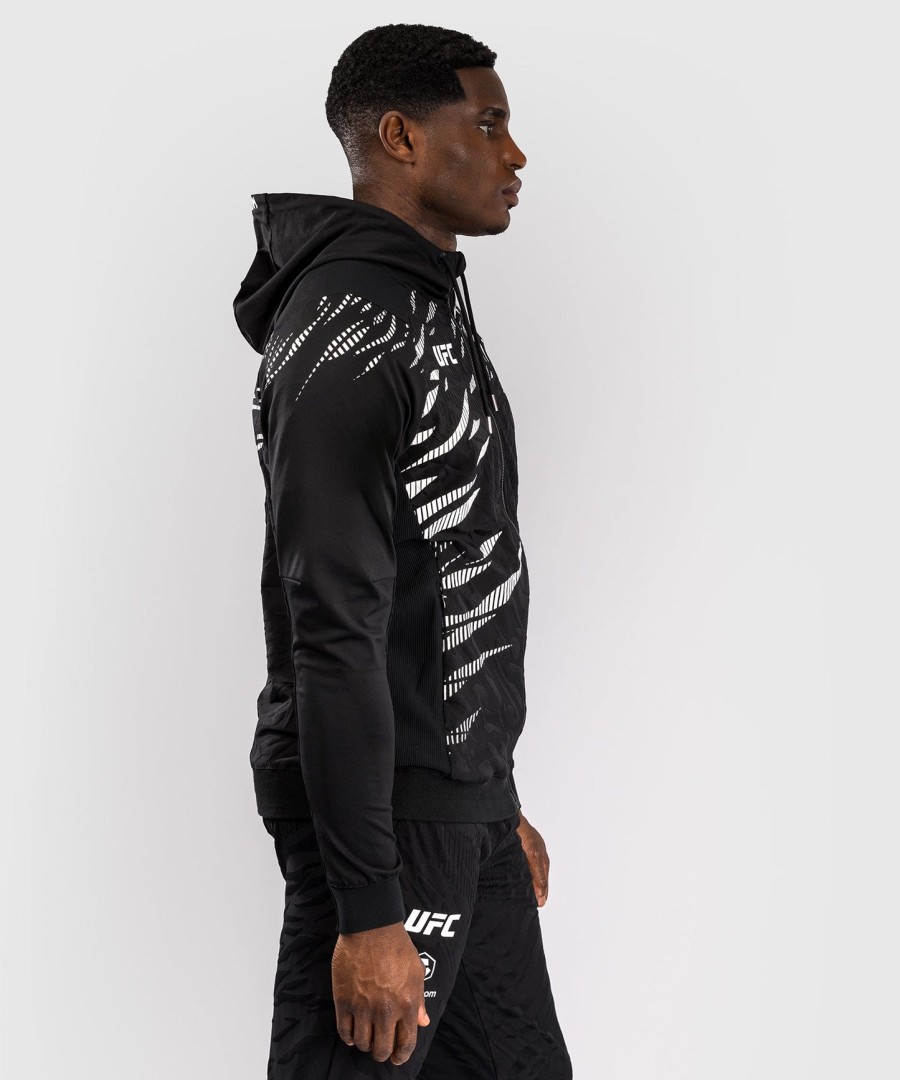 moletom com capuz ufc fusion by venum authentic fight night masculino walkout - preto