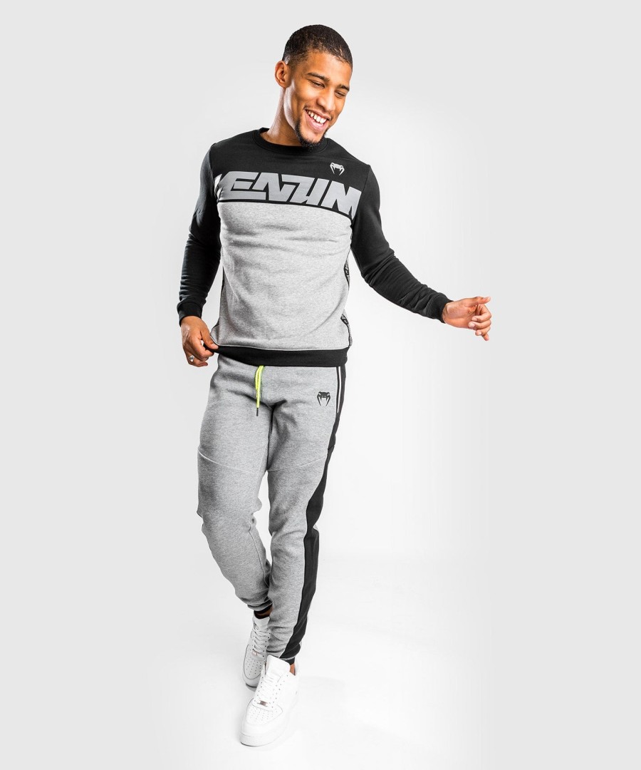 calça de moletom venum laser evo 2.0 - cinza mesclado claro