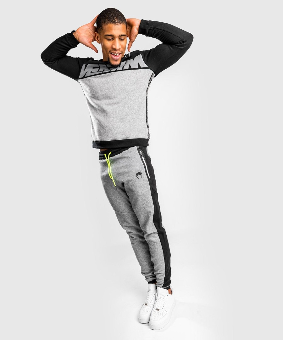 calça de moletom venum laser evo 2.0 - cinza mesclado claro
