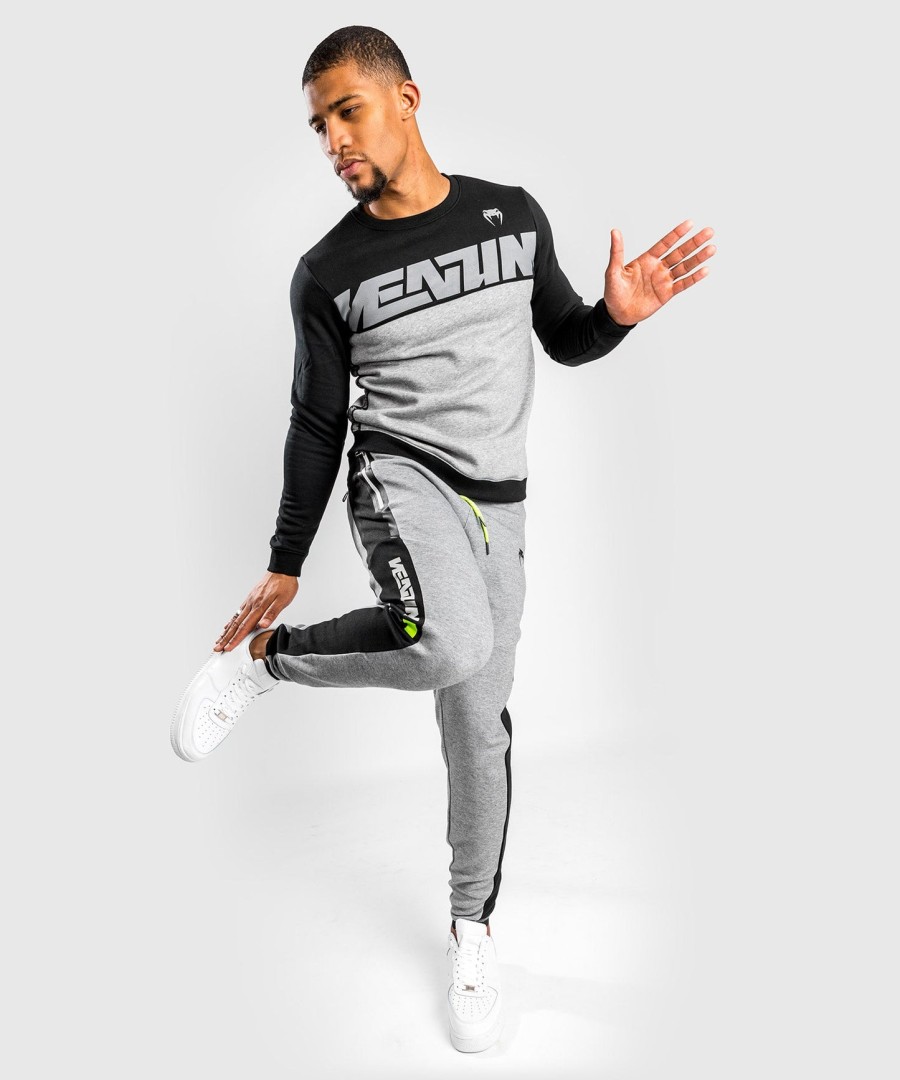 calça de moletom venum laser evo 2.0 - cinza mesclado claro