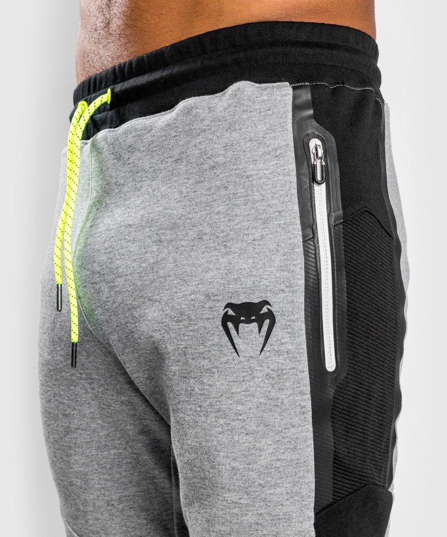 calça de moletom venum laser evo 2.0 - cinza mesclado claro