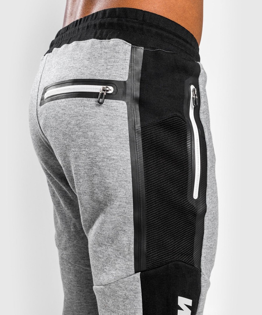 calça de moletom venum laser evo 2.0 - cinza mesclado claro