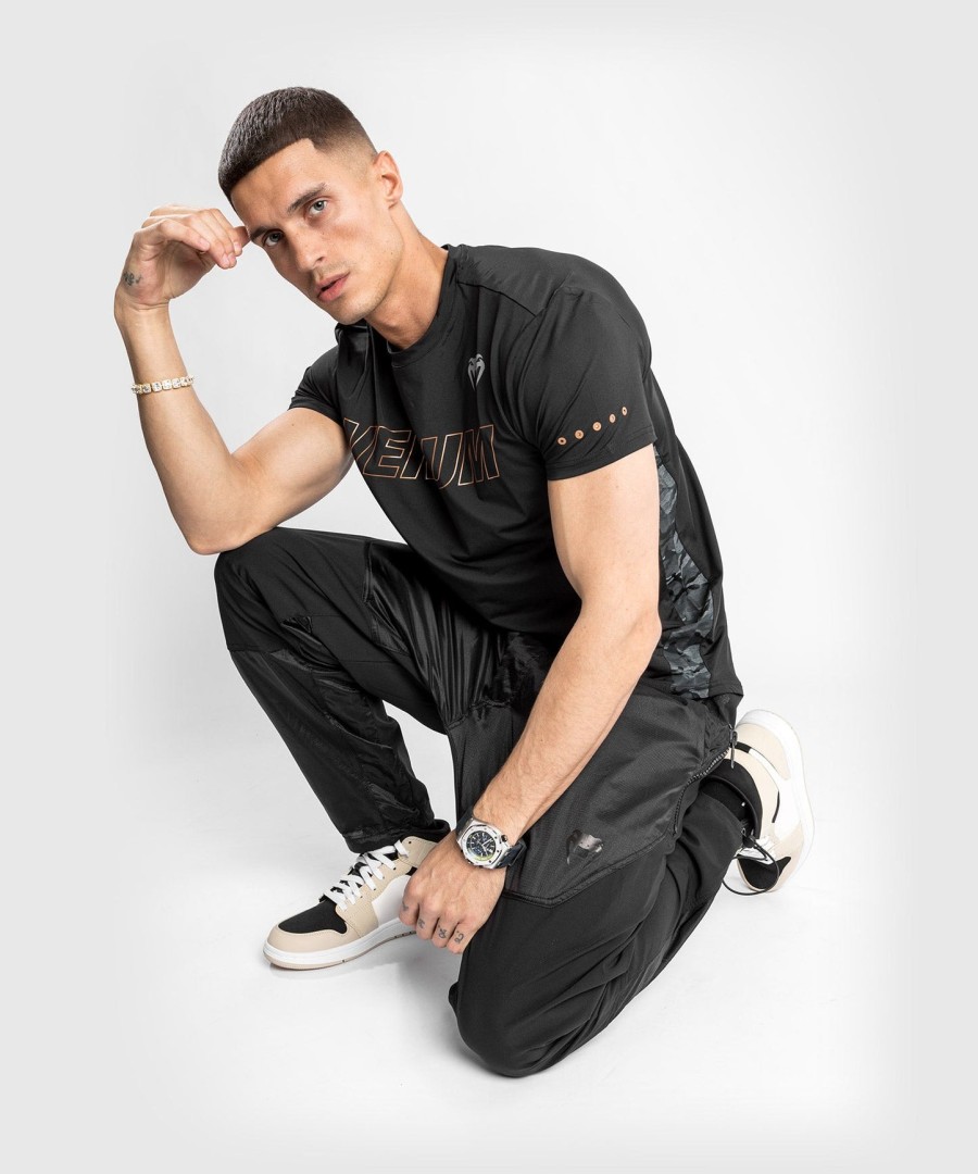 calça de corrida venum laser xt - tamanho grande - pretapreta
