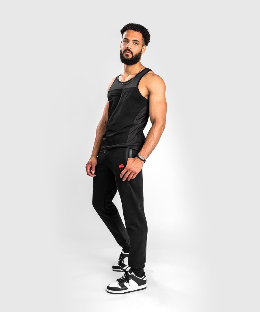 calça de corrida venum okinawa 3.0 - pretovermelho