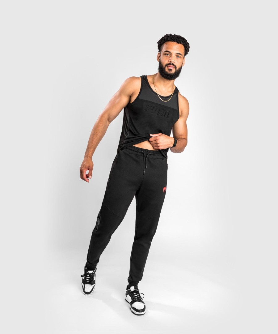 calça de corrida venum okinawa 3.0 - pretovermelho