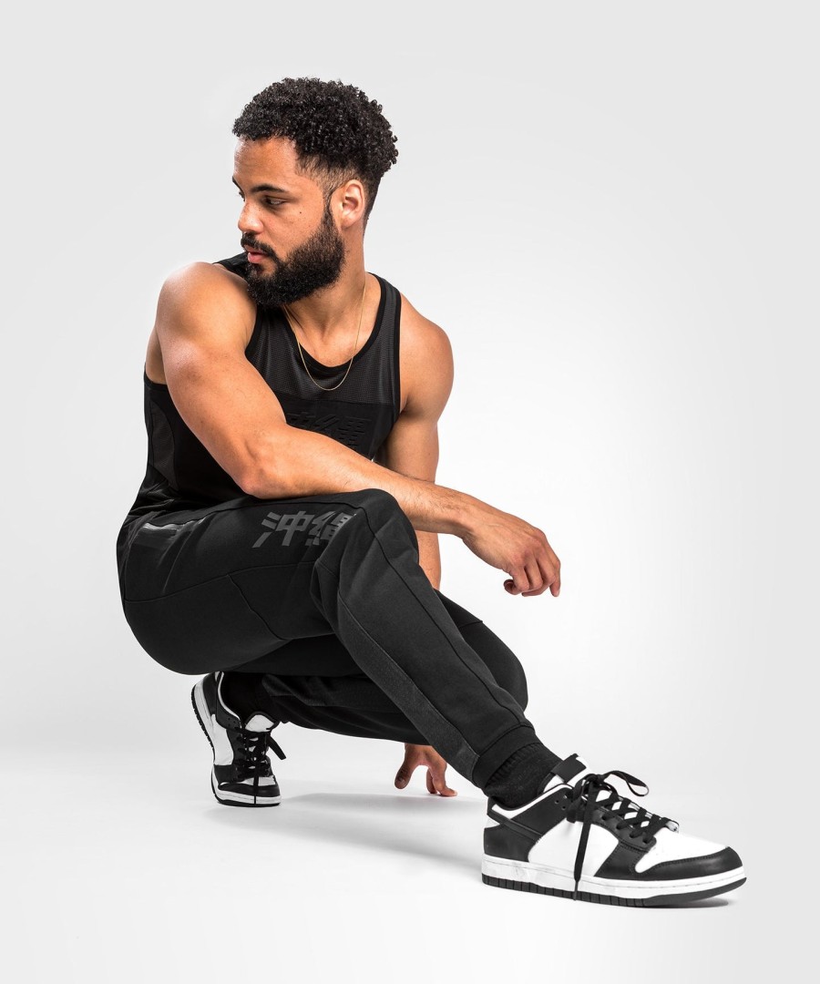 calça de corrida venum okinawa 3.0 - pretovermelho