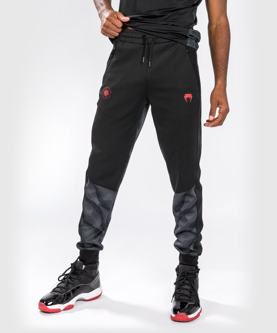 calça de corrida venum phantom - pretovermelho