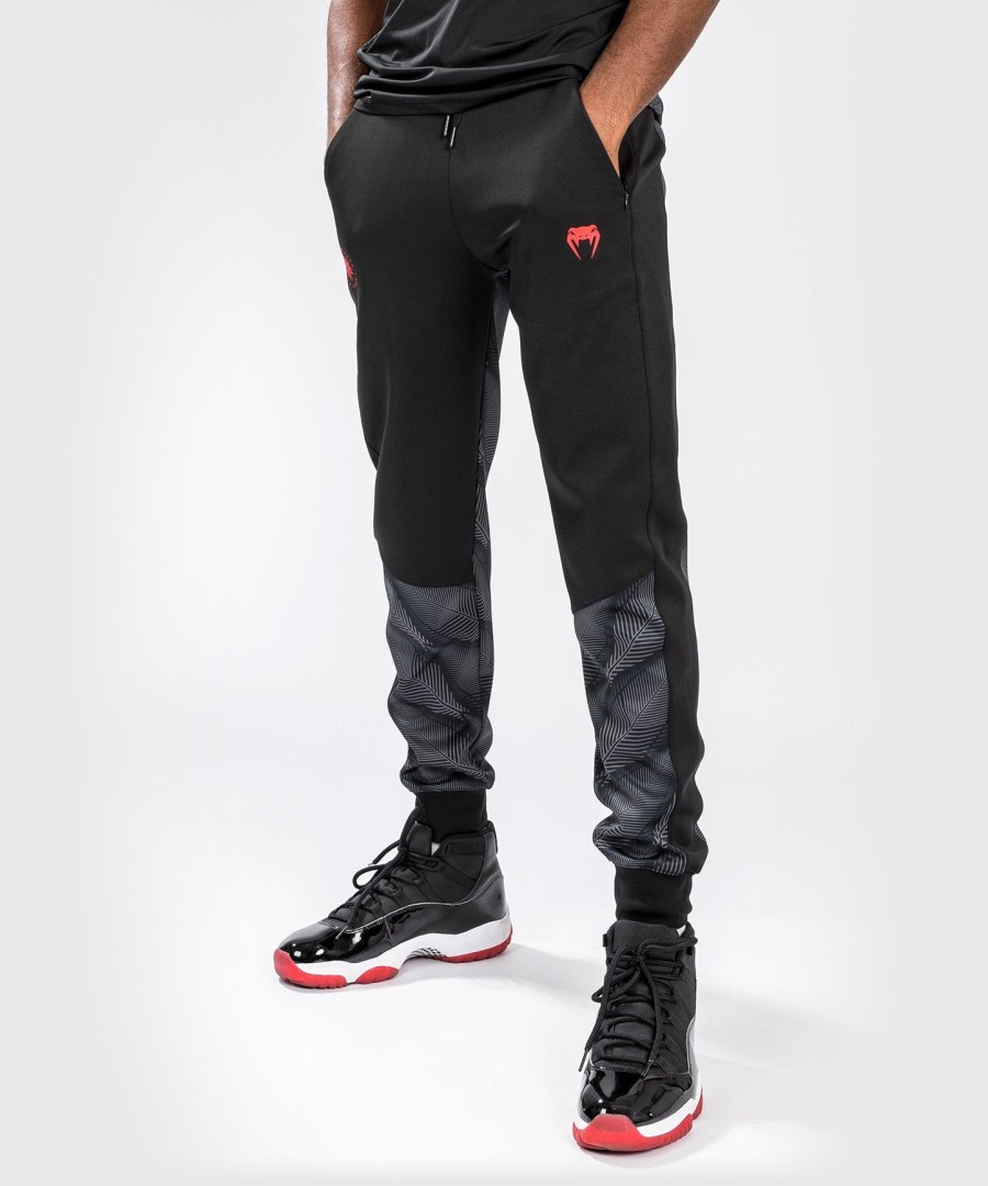 calça de corrida venum phantom - pretovermelho