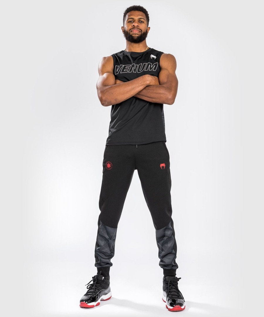 calça de corrida venum phantom - pretovermelho