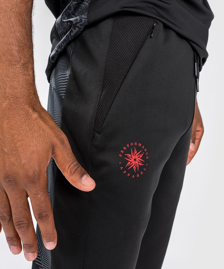 calça de corrida venum phantom - pretovermelho