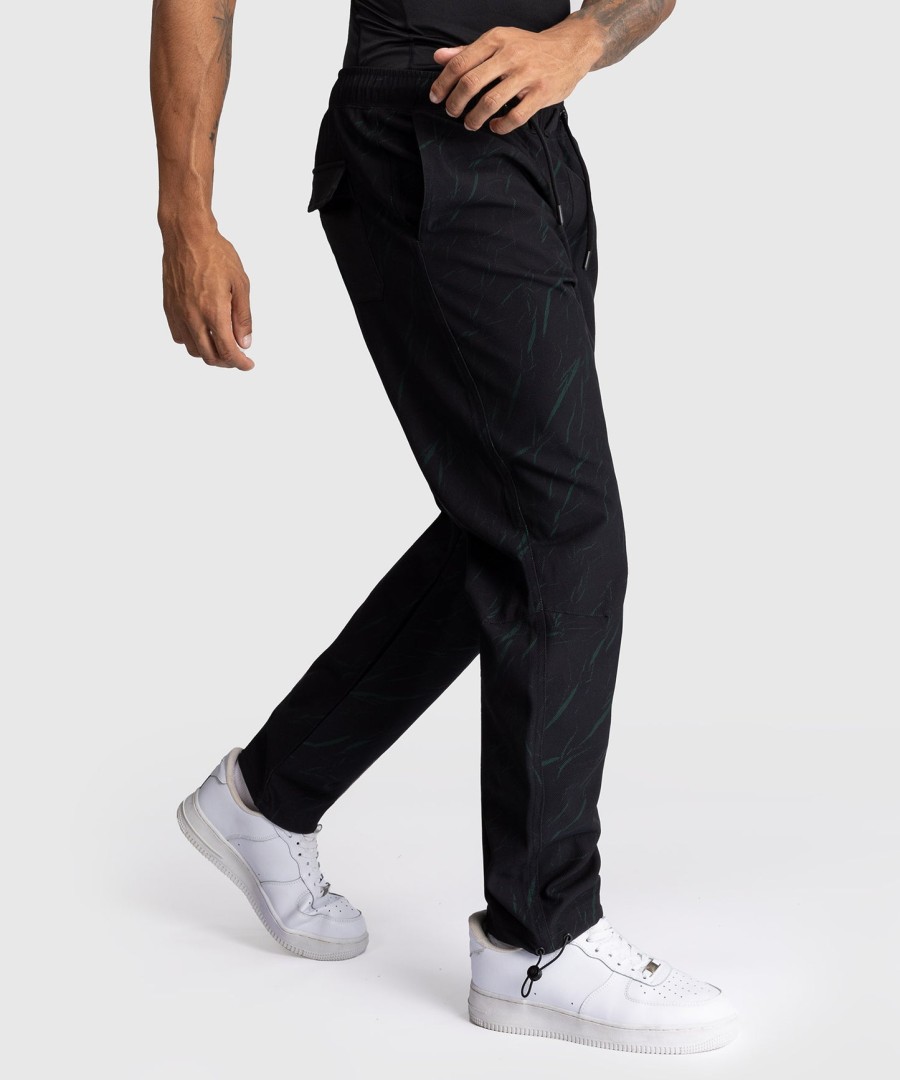 calça de treino masculina venum trooper - pretoverde floresta