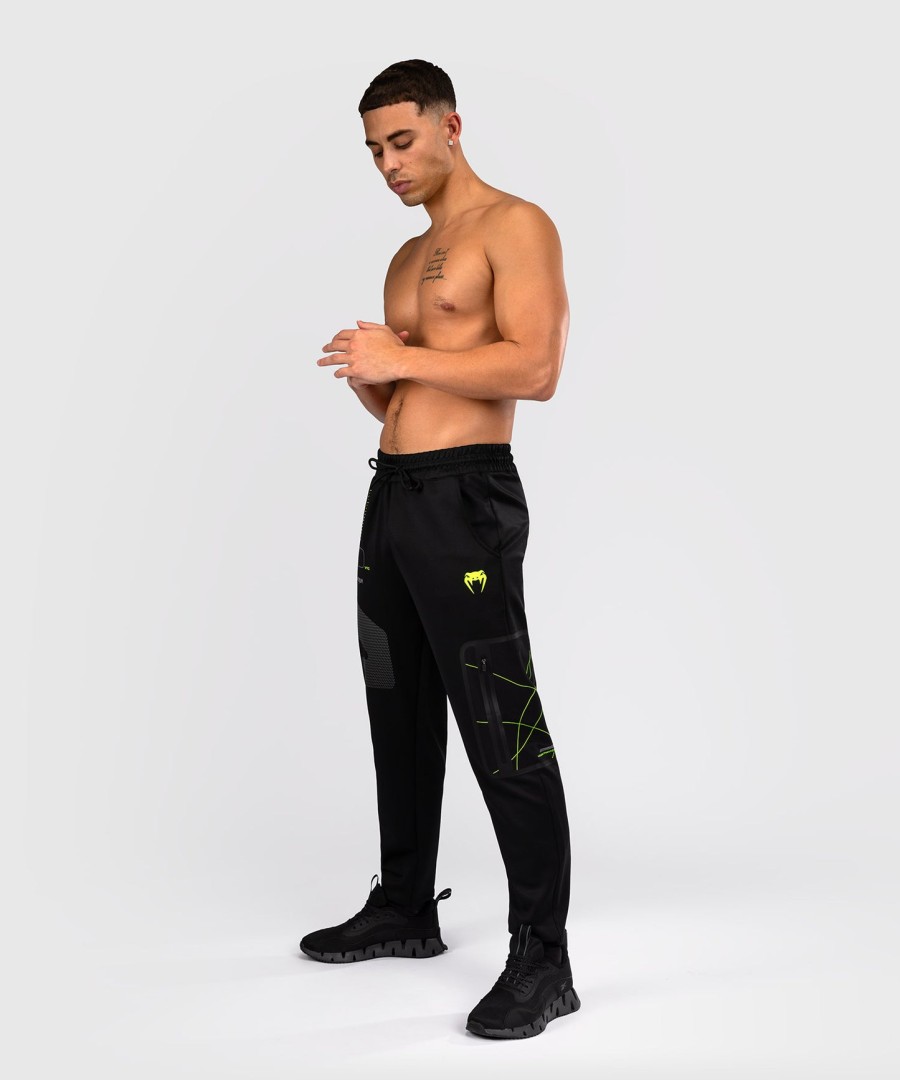 calça de treino venum training camp 4.0 - pretaverde neon