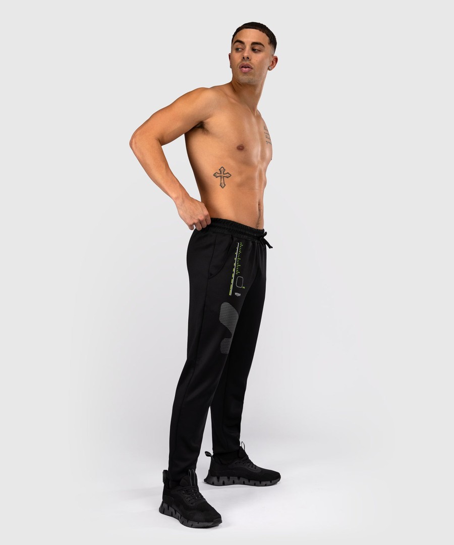 calça de treino venum training camp 4.0 - pretaverde neon