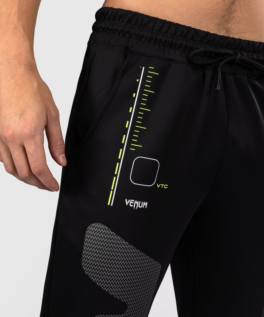 calça de treino venum training camp 4.0 - pretaverde neon