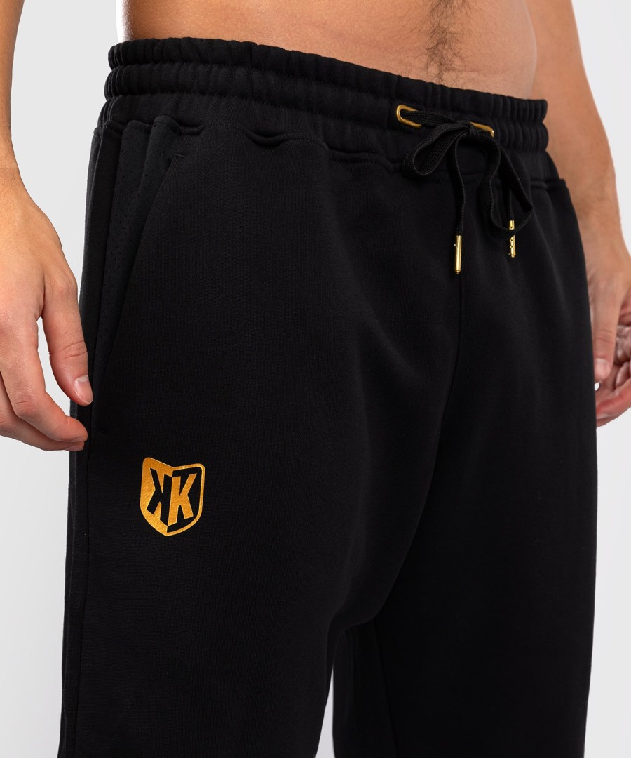 calça de treino fk x venum hexagone mma - pretodourado