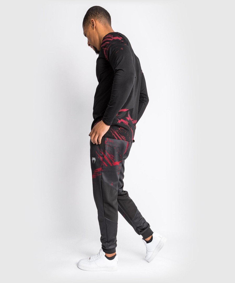 calça de moletom autêntica ufc venum fight week 2.0 - pretavermelha