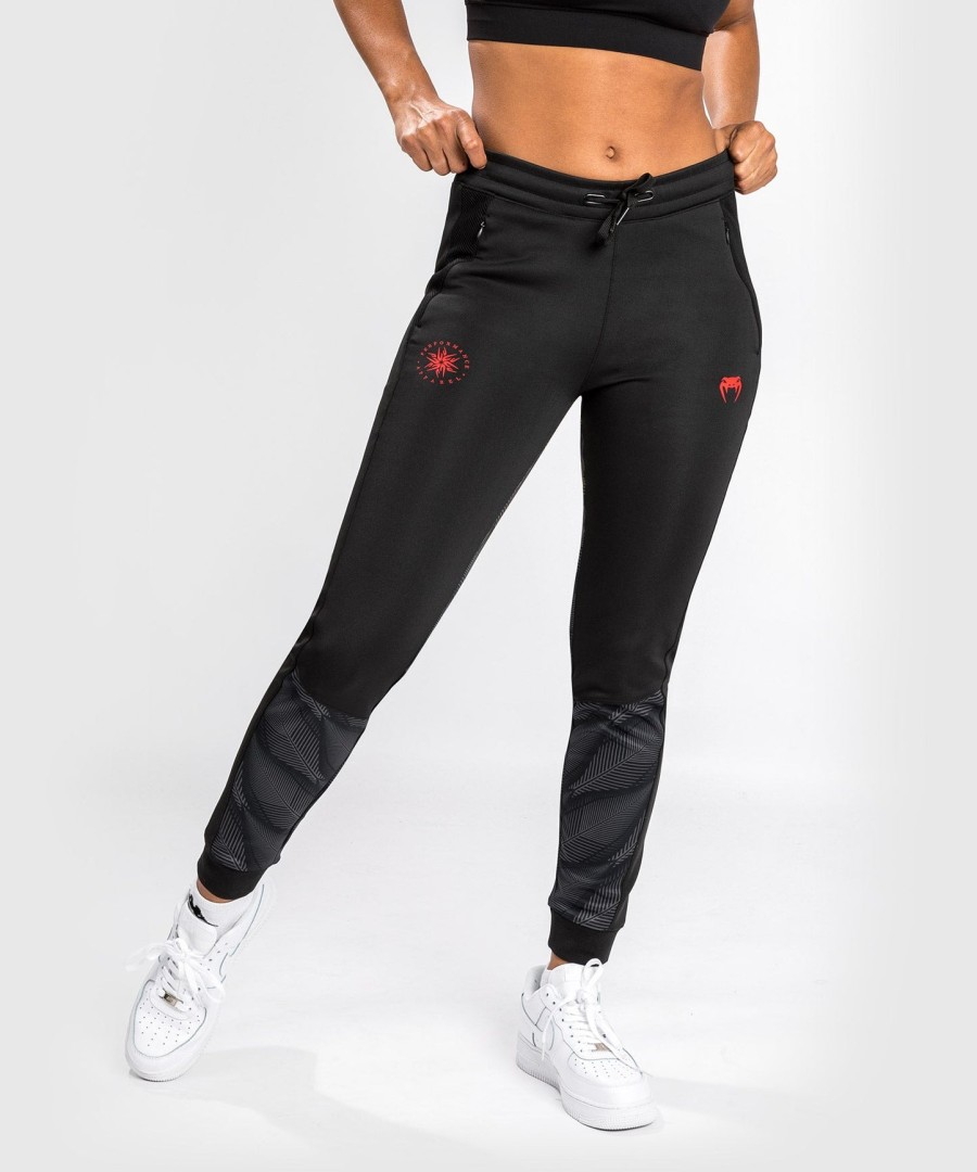 calça de moletom venum phantom - feminina - pretovermelho