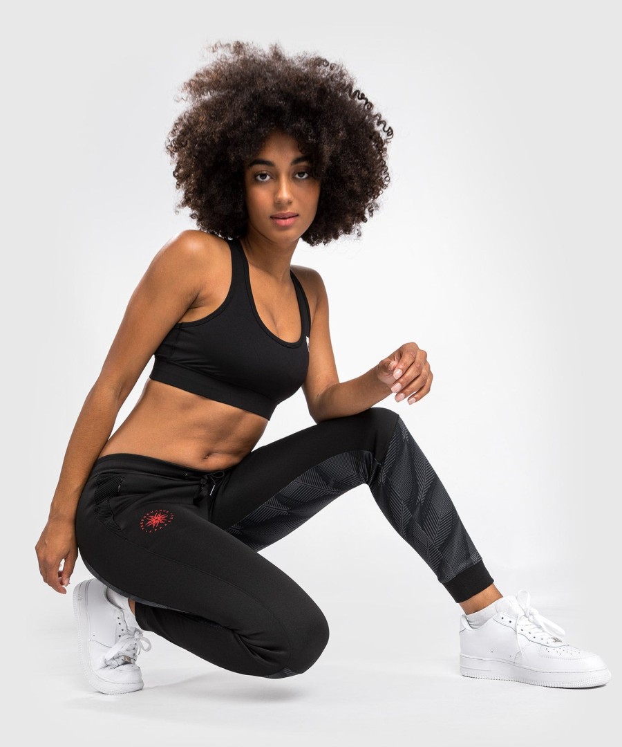 calça de moletom venum phantom - feminina - pretovermelho