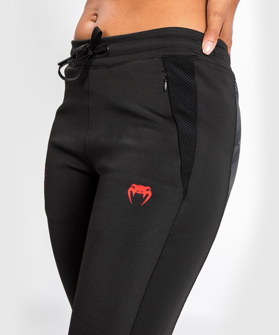 calça de moletom venum phantom - feminina - pretovermelho