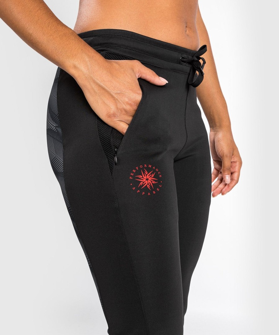 calça de moletom venum phantom - feminina - pretovermelho