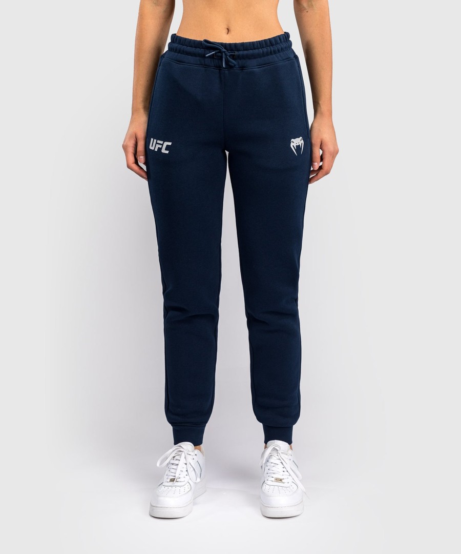 calça feminina de algodão ufc fusion by venum fight week - azul oceânico sólido