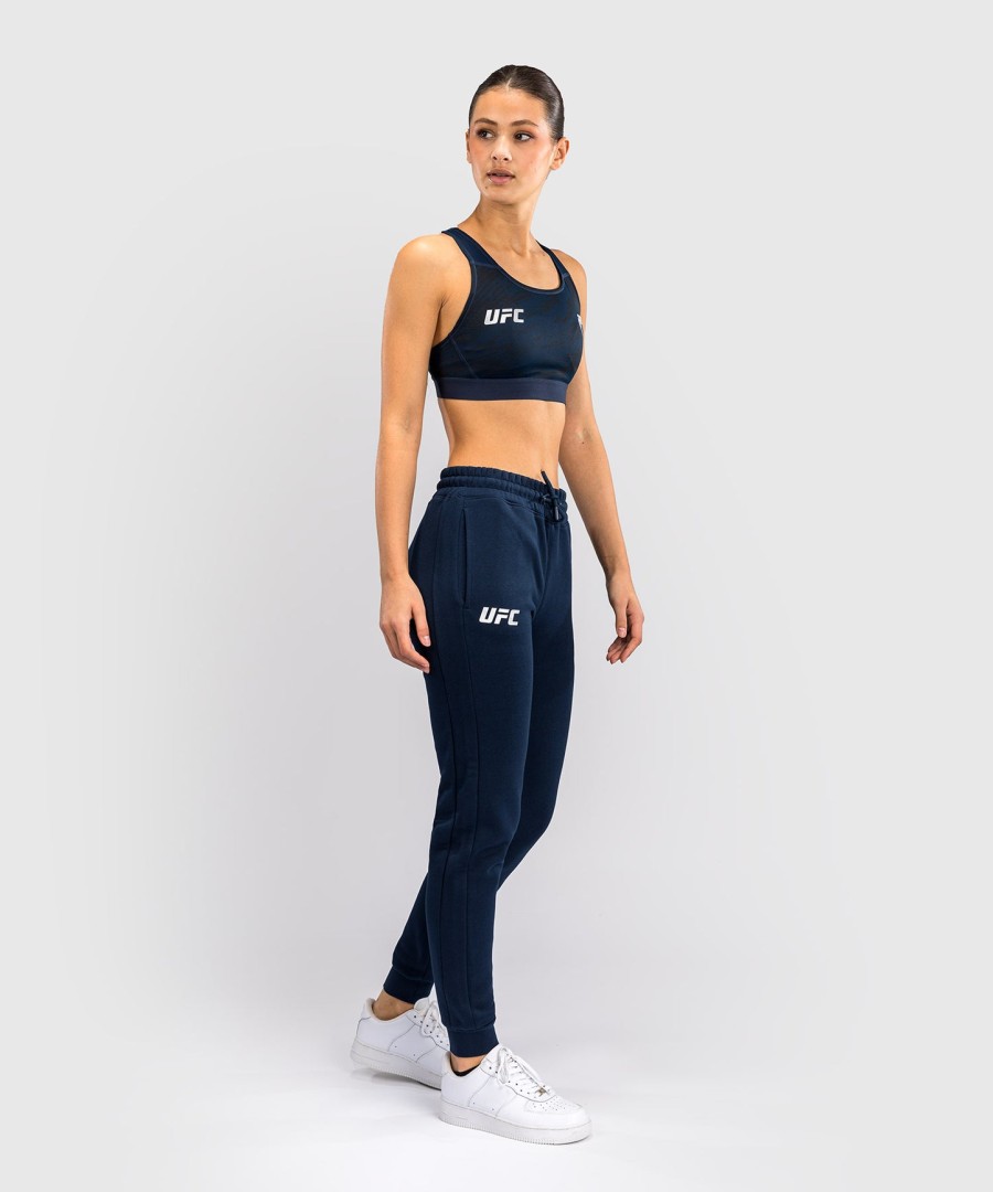 calça feminina de algodão ufc fusion by venum fight week - azul oceânico sólido