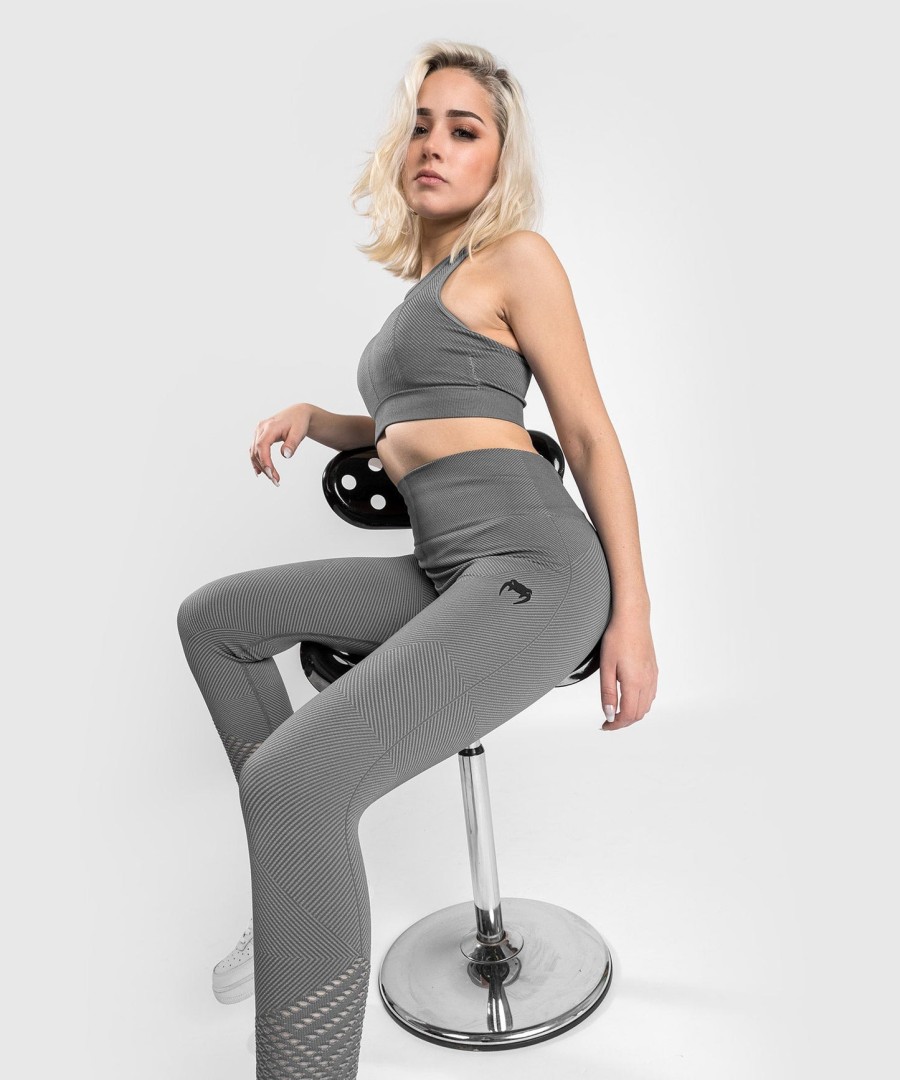 calça legging venum sparring seamless 78 - feminina - cinza escuro