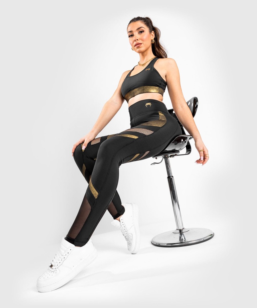 leggings venum lightning - femininas - pretodourado
