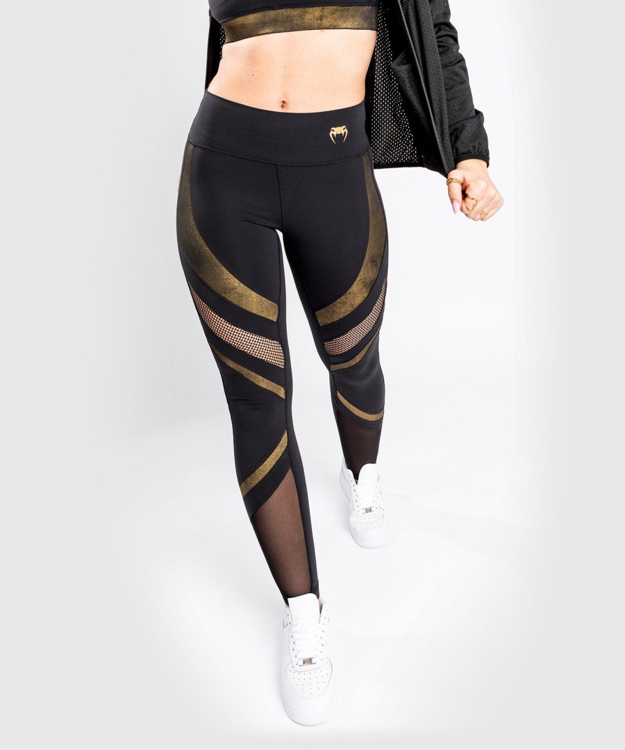 leggings venum lightning - femininas - pretodourado