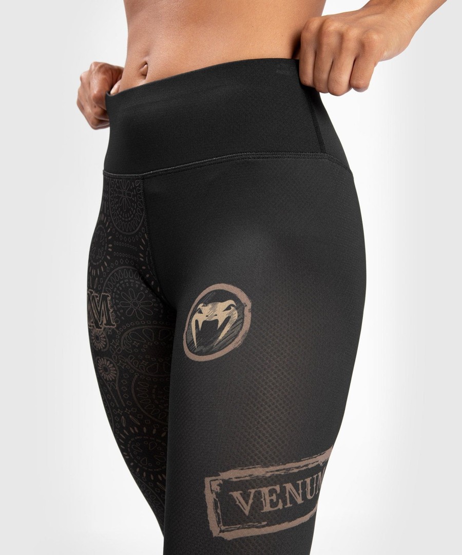 legging feminina venum santa muerte dark side - pretomarrom