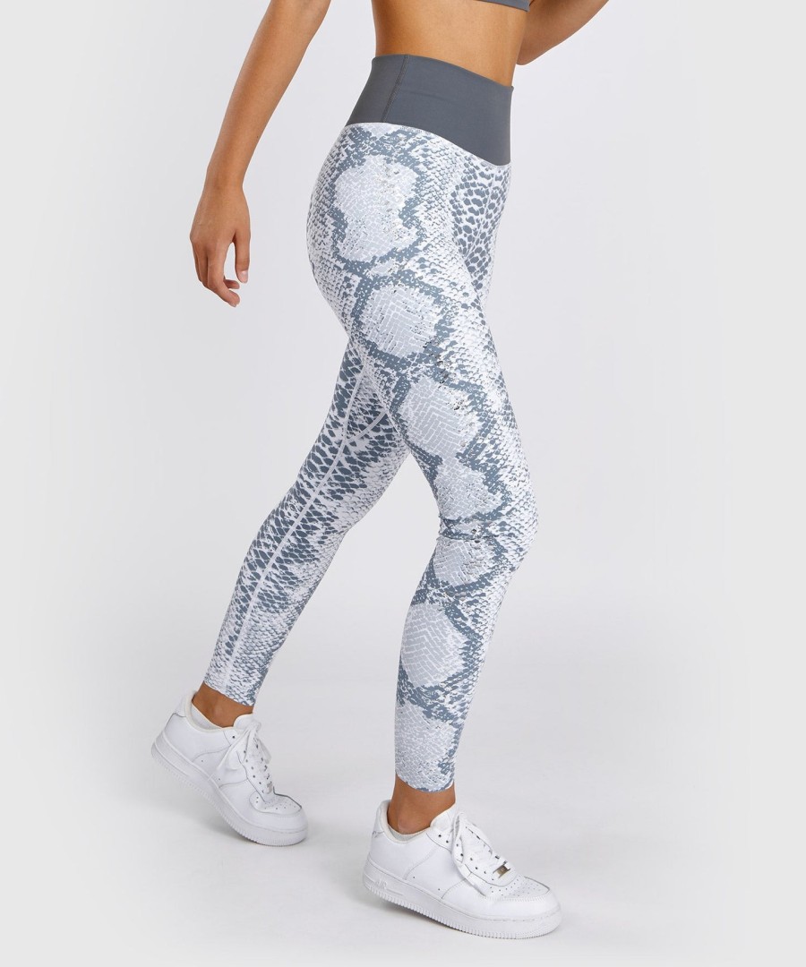 legging venum white snake para mulheres - branca