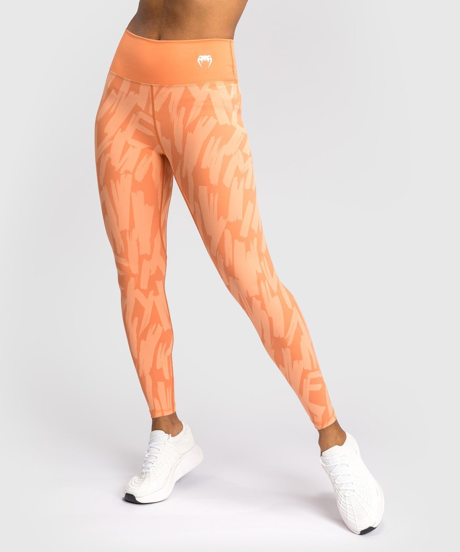 leggings venum graffiti femininas de comprimento total - damasco aveludado