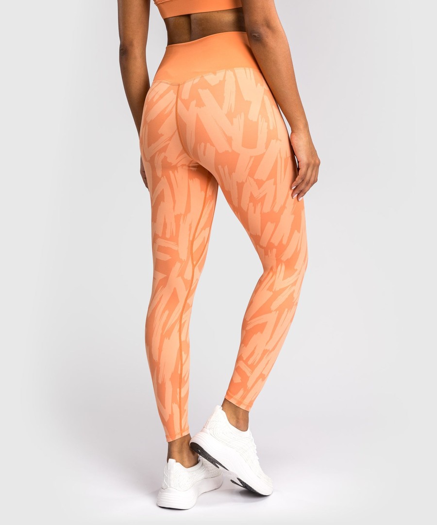 leggings venum graffiti femininas de comprimento total - damasco aveludado