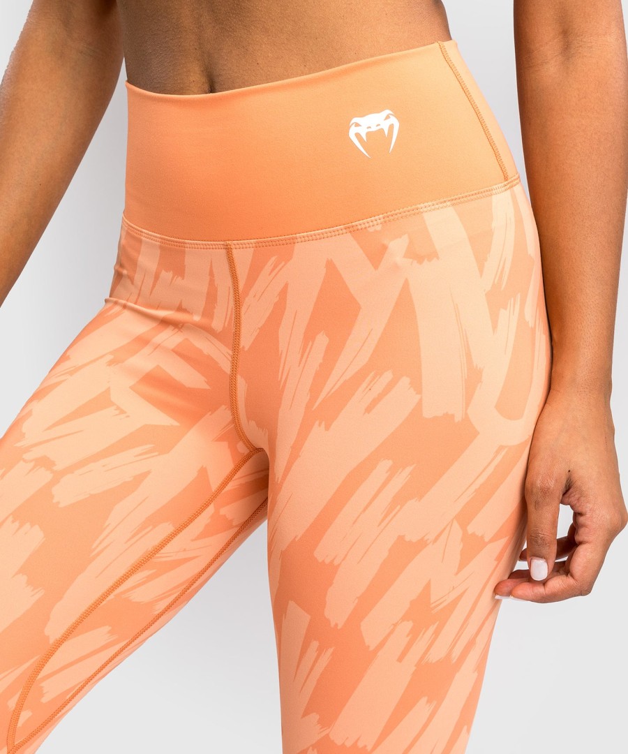 leggings venum graffiti femininas de comprimento total - damasco aveludado