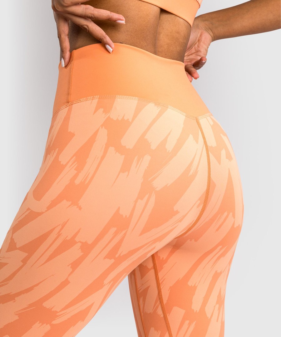 leggings venum graffiti femininas de comprimento total - damasco aveludado