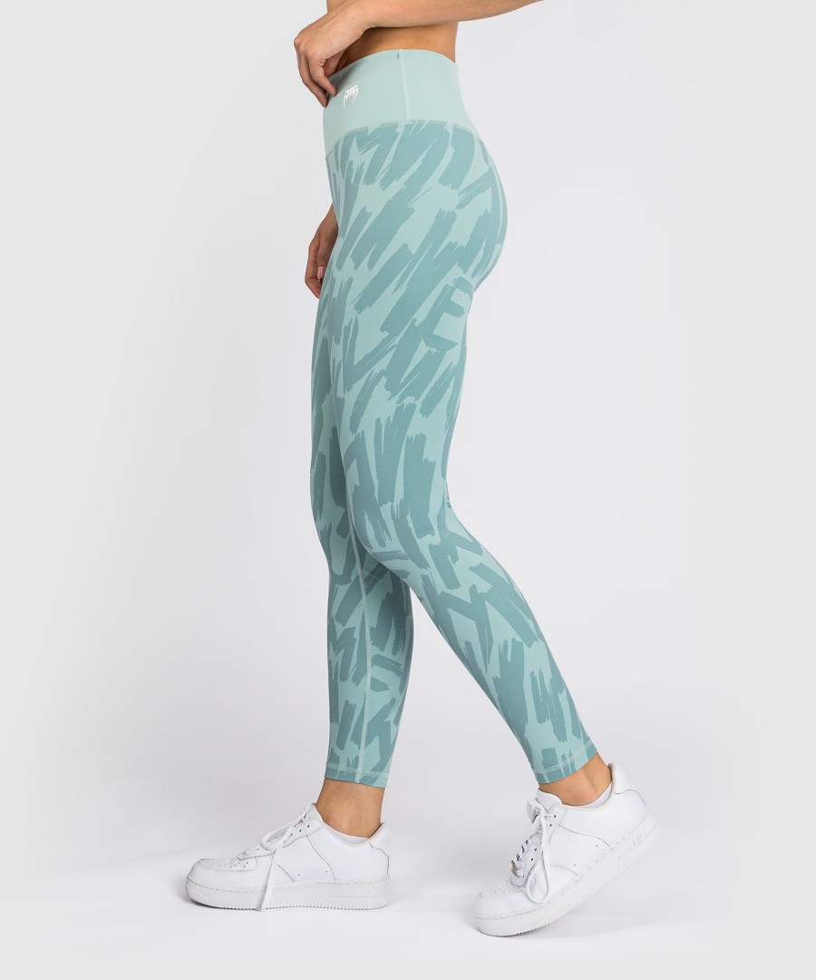 leggings venum graffiti femininas de comprimento total - aqua