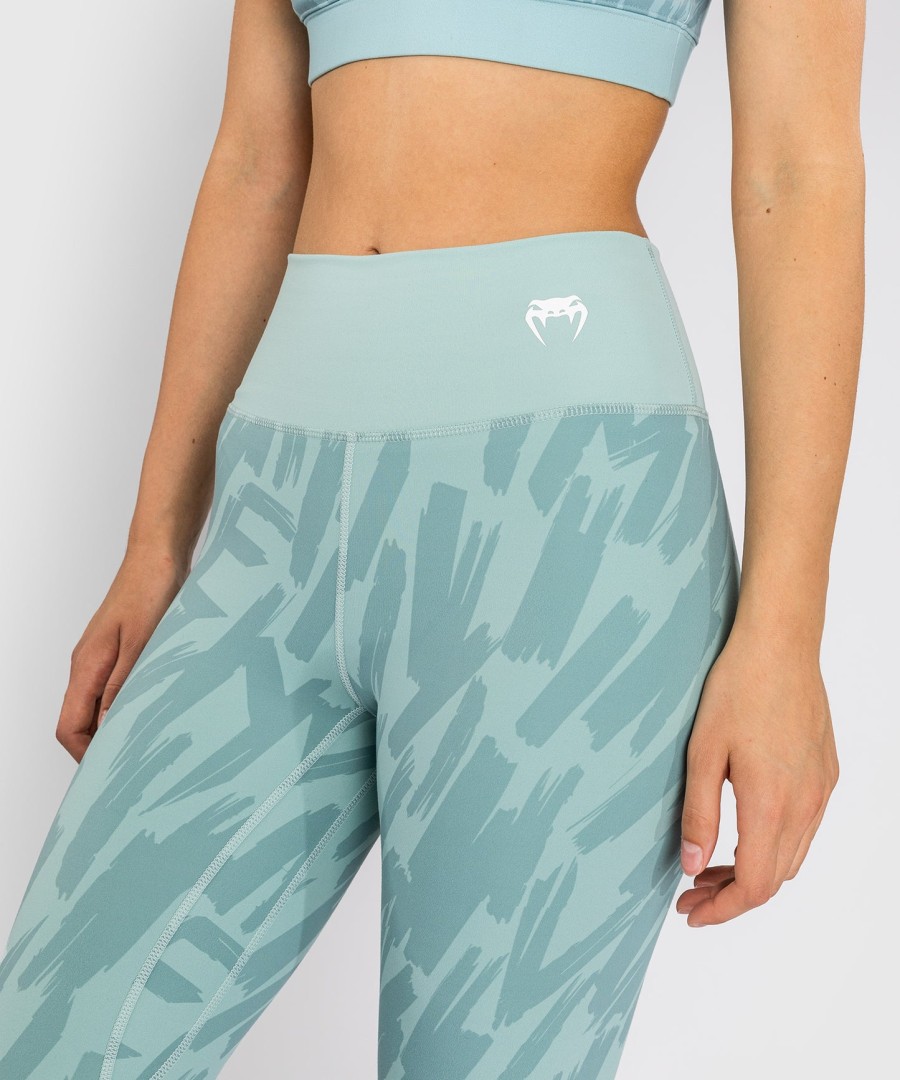 leggings venum graffiti femininas de comprimento total - aqua