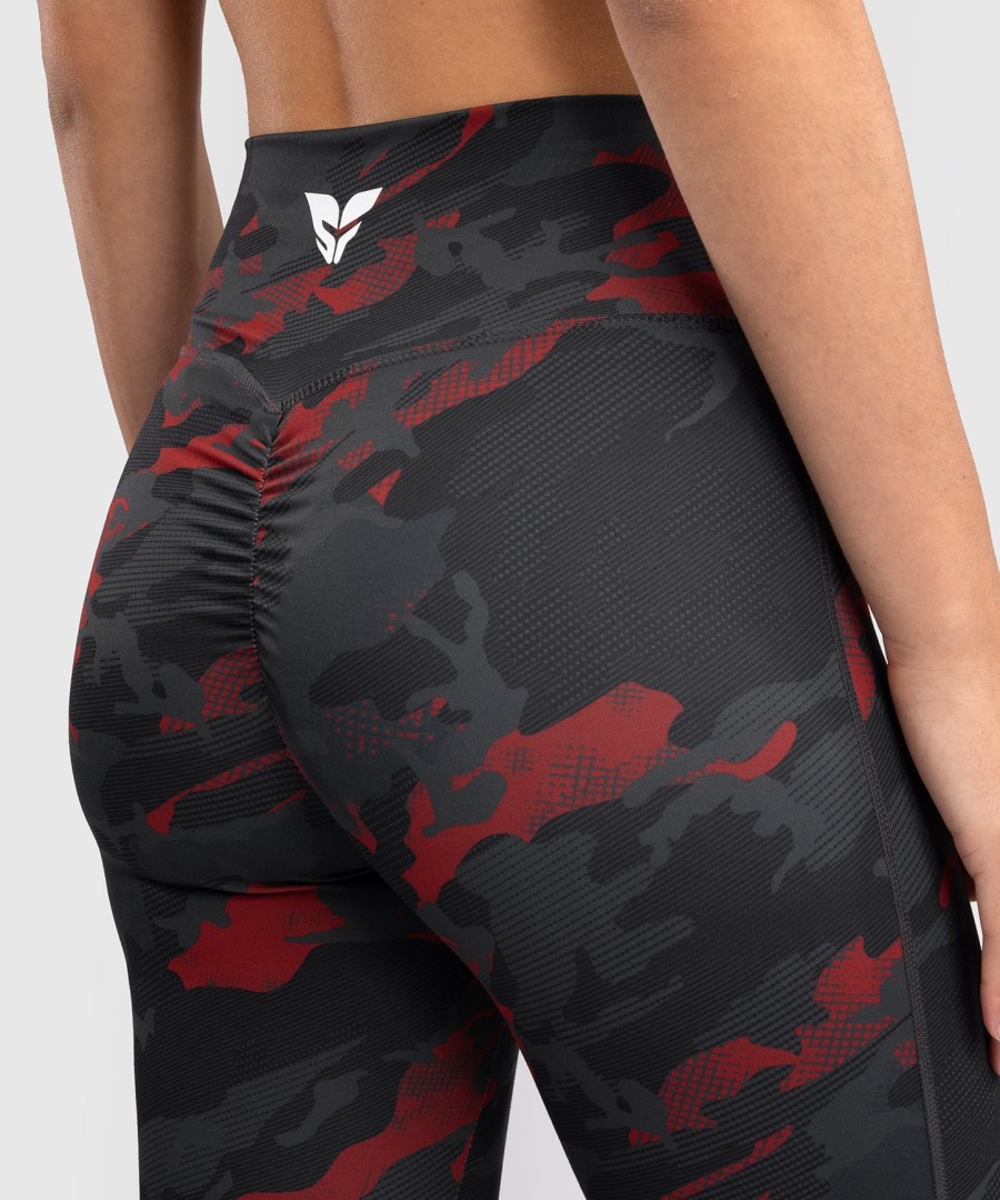 leggings compridas femininas venum x sophia rose - camuflagem vermelha urbana