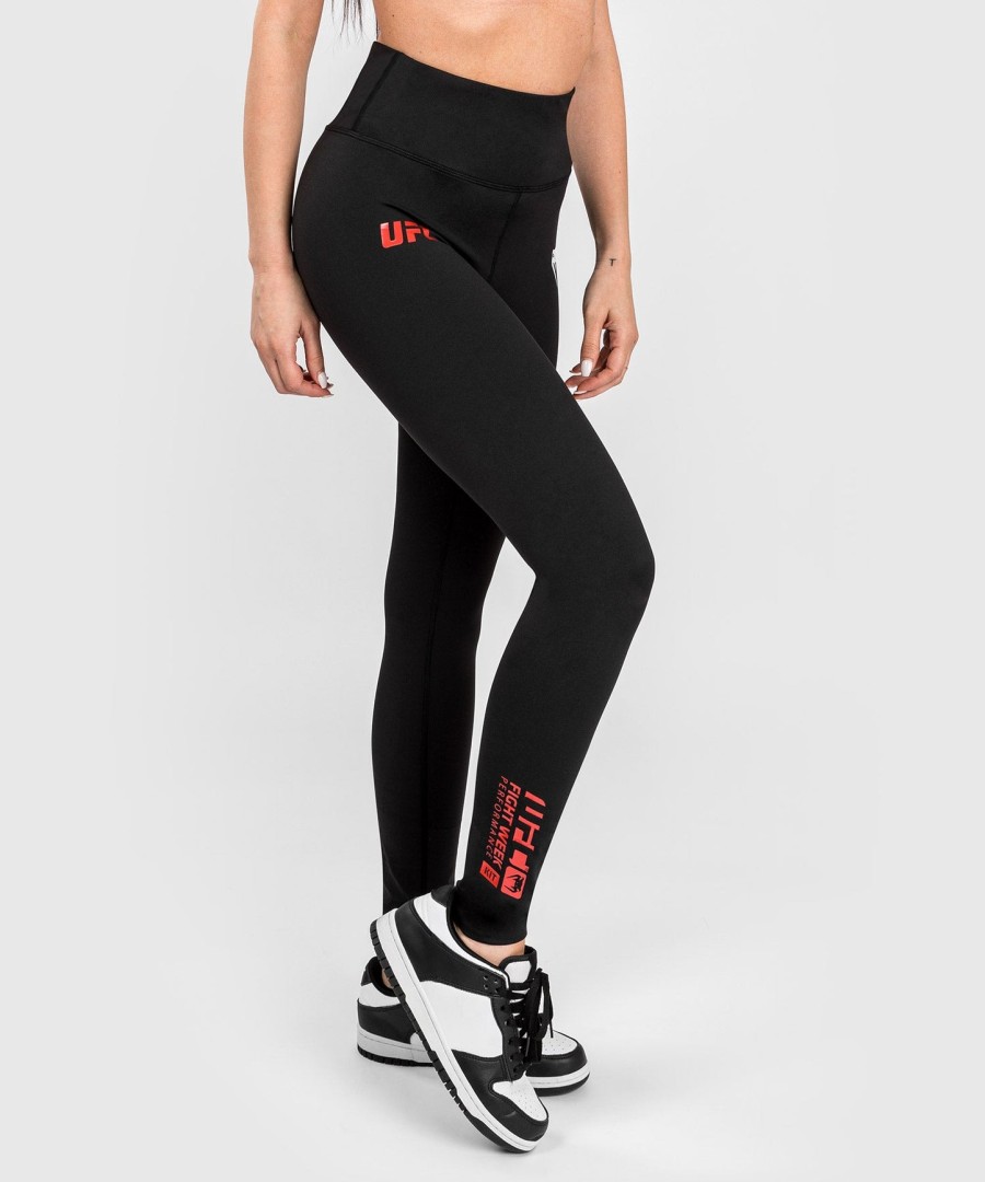calça legging feminina de performance ufc adrenaline by venum fight week - preta