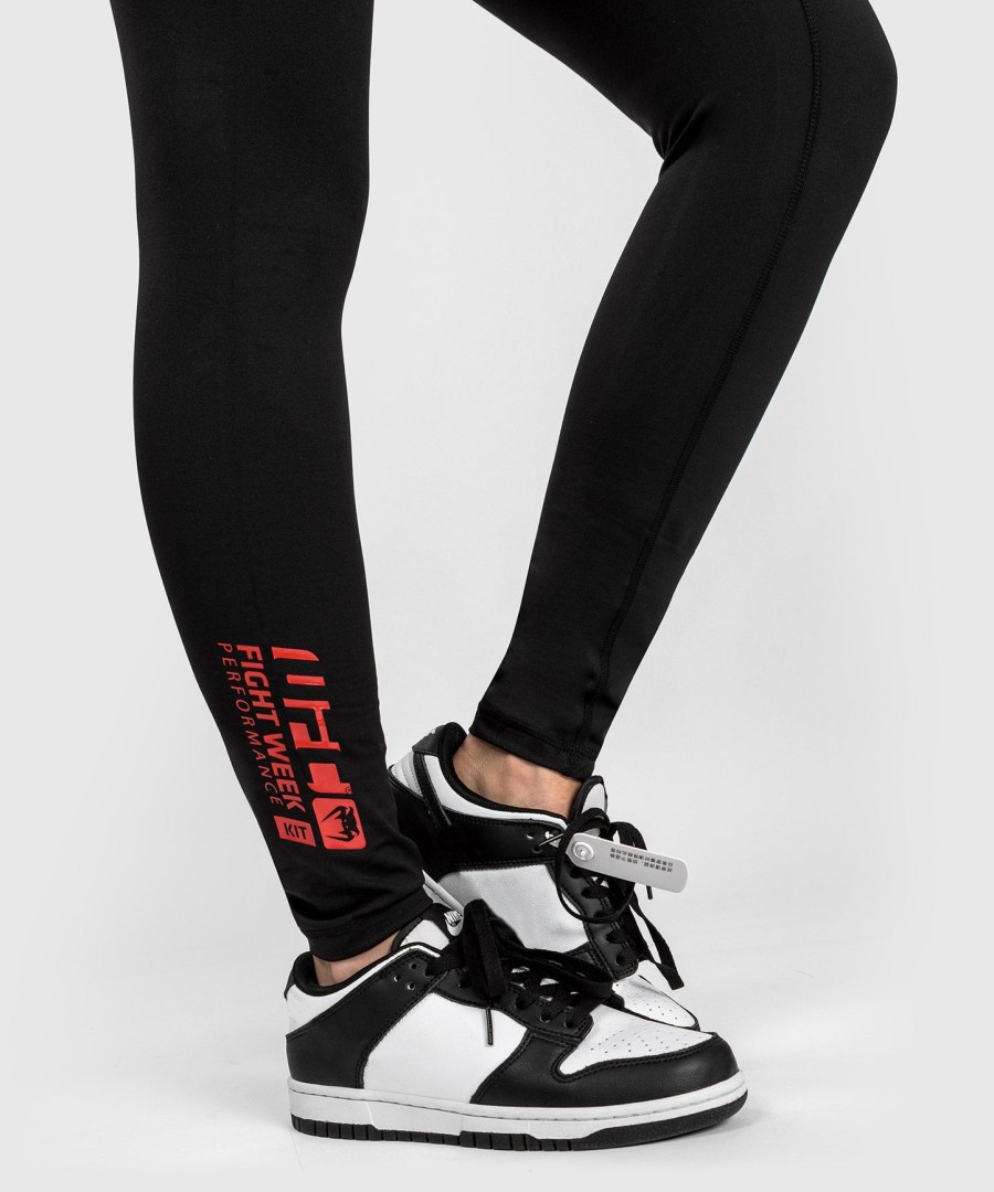 calça legging feminina de performance ufc adrenaline by venum fight week - preta