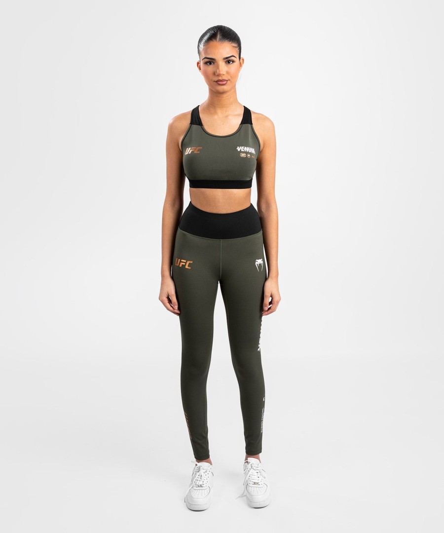 calça legging feminina de performance ufc adrenaline by venum fight week - cáquibronze