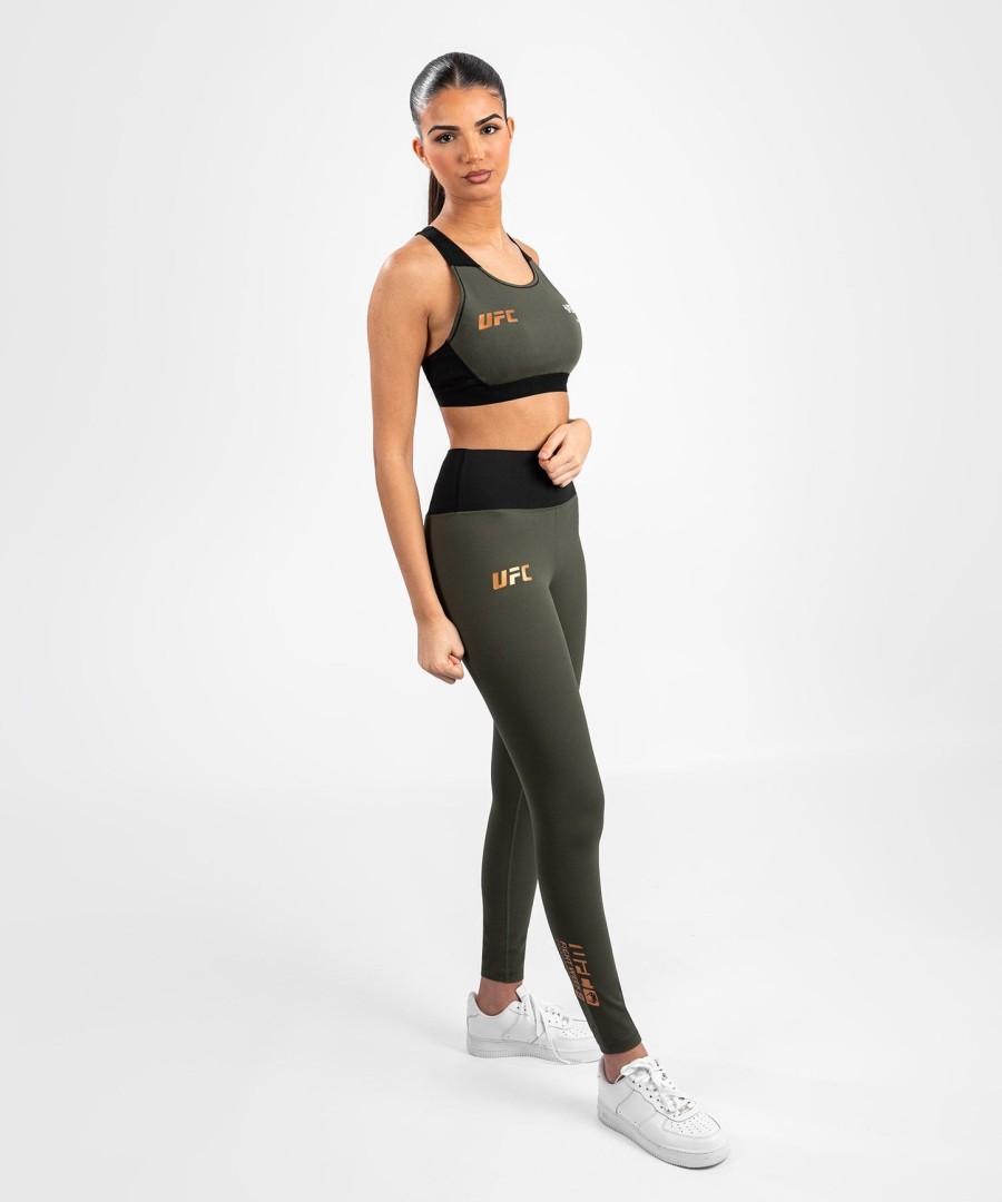calça legging feminina de performance ufc adrenaline by venum fight week - cáquibronze