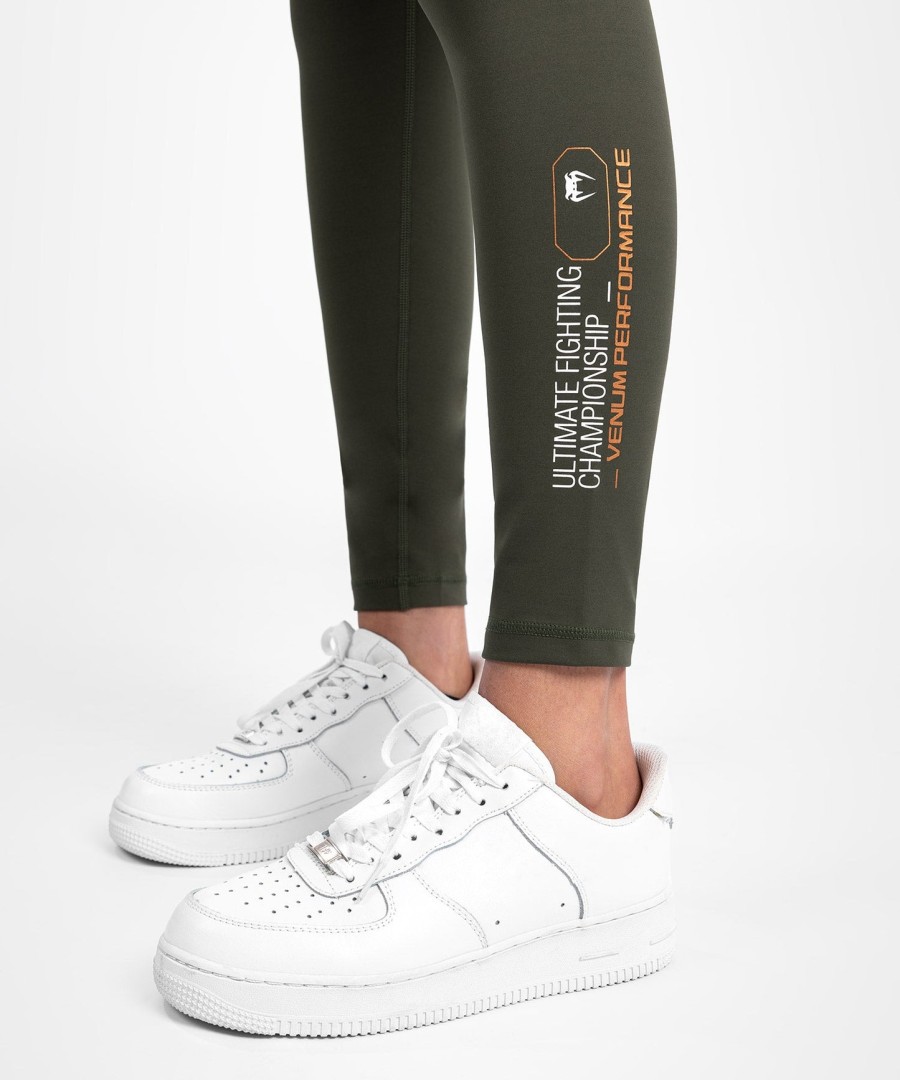calça legging feminina de performance ufc adrenaline by venum fight week - cáquibronze