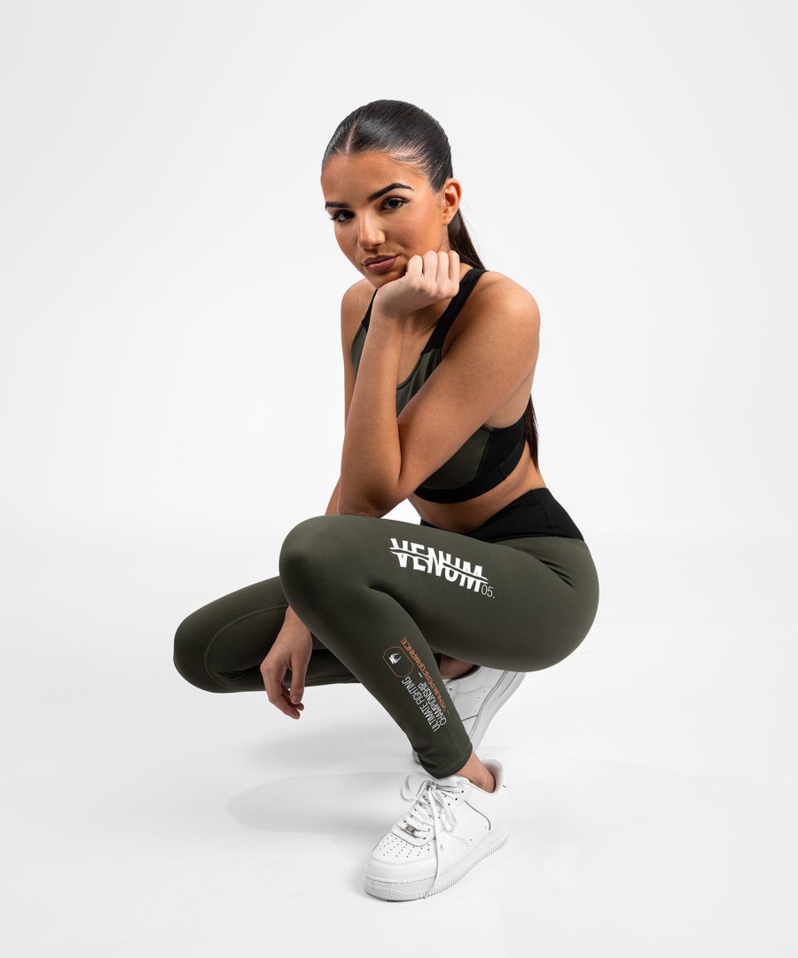 calça legging feminina de performance ufc adrenaline by venum fight week - cáquibronze