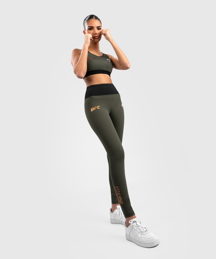 calça legging feminina de performance ufc adrenaline by venum fight week - cáquibronze