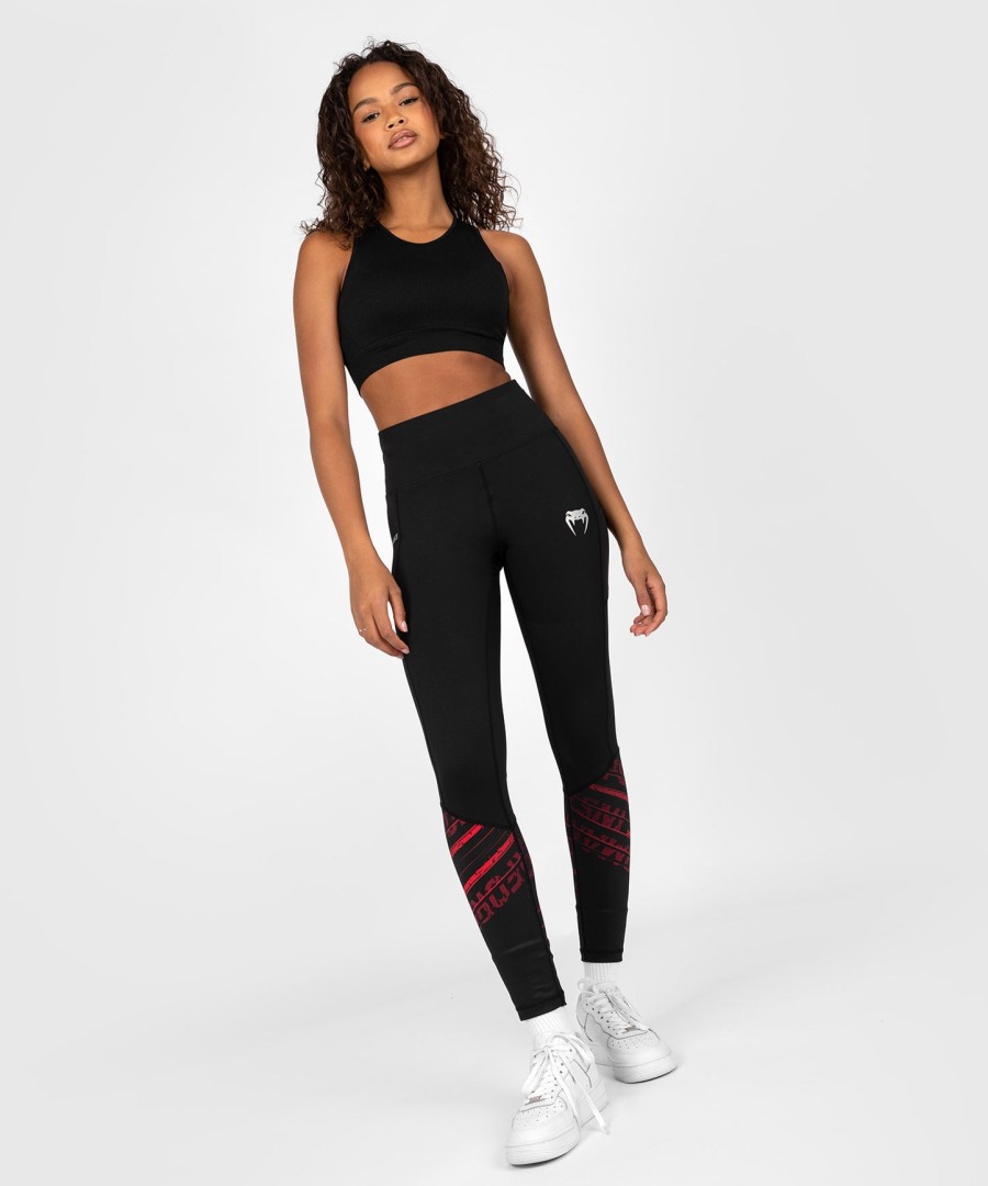 calça legging feminina ufc performance institute 2.0 - pretavermelha